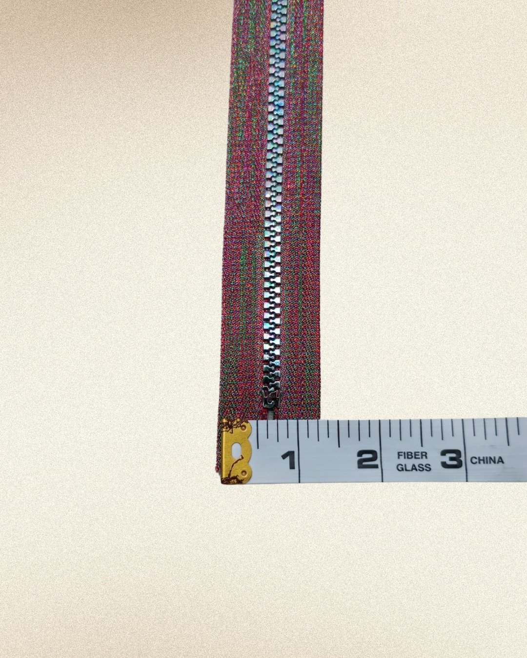 Stitchmere Premium Burgundy Metal Zipper - Image 3