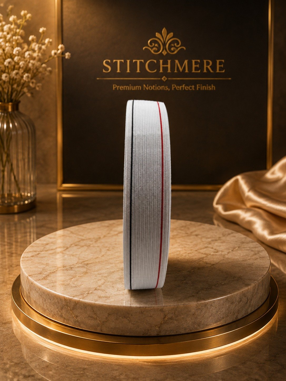 Stitchmere Premium White Elastic - Image 2