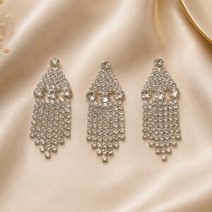 Silver Crystal Hanging Motif