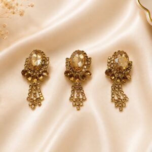 Golden Crystal Drop Motif