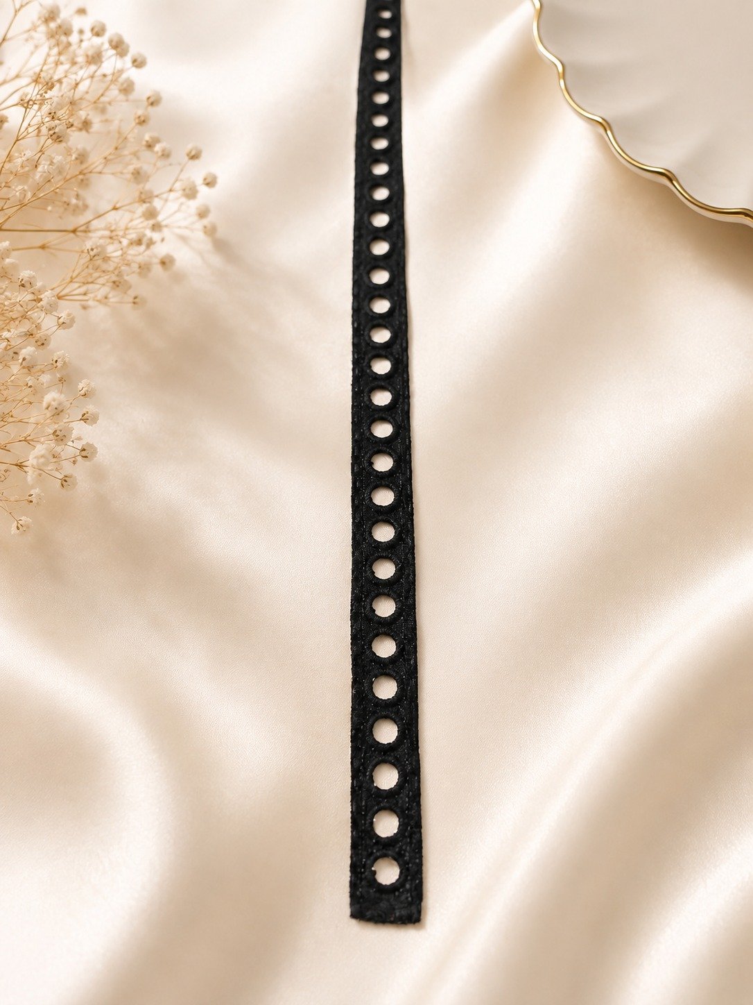 Multicolor Loop Embroidered Lace Trim - Image 3