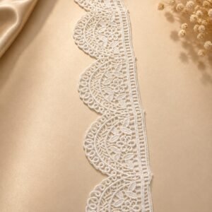 Elegant White Floral Lace Trim