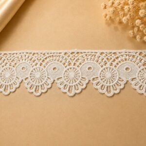Elegant White Decorative Lace Border Trim